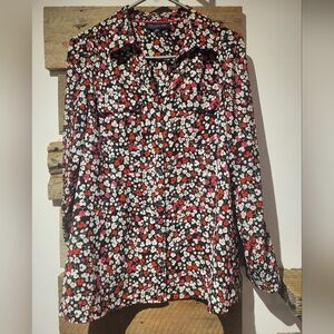 Floral Button-Up Blouse